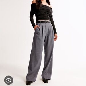 Abercrombie & Fitch Gray Wide Leg Pants